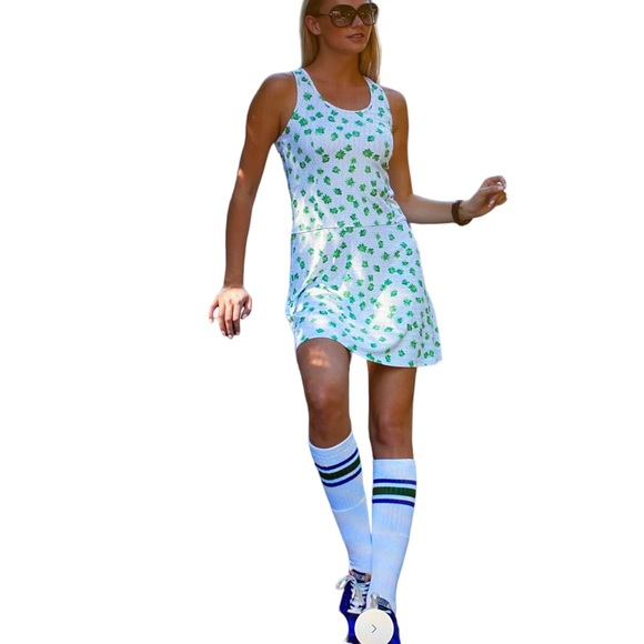 Club and Court Set  Libby Dress Signature Floral / Course  Jacket Zip-up XS - Picture 2 of 10